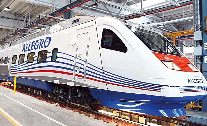 Путин и Халонен стали первыми пассажирами скоростного поезда 